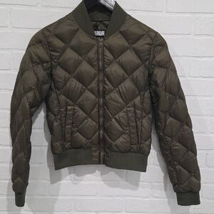 Parklife Olive Quilted Downfilled Puffer Jacket